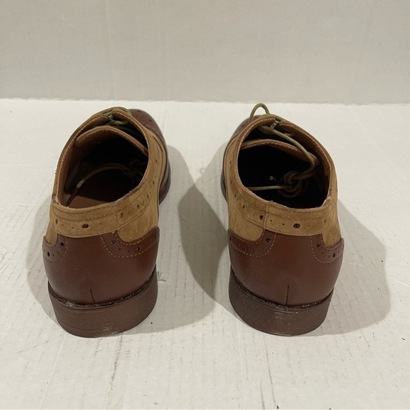 Men’s Royal Shoes Brown Faux Leather Dressy Oxfords Size 7.5 US! - Picture 4 of 11